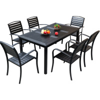 依韵珂户外桌椅160*90cm+六椅套