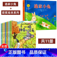 [注音版]逃家小兔+获奖绘本系列 [正版]精装硬壳逃家小兔绘本注音版国际获奖儿童绘本逃家小兔系列故事课幼儿园阅读0-2-