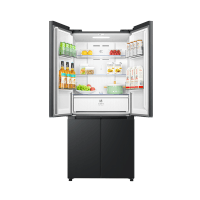 美的(Midea)家用电冰箱 一级变频风冷无霜智能大容量十字四开门60cm超薄全嵌BCD-501WSPM(Q)炭灰-浮光