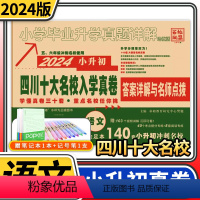 [正版]2024四川十大名校入学真卷语文 小升初模拟试卷小学毕业升学真题详解重点名校招生真卷考进成外实外嘉祥历年真题试
