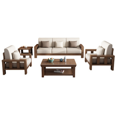 悦兴诚沙发组合(1+1+3+茶几+方几)张