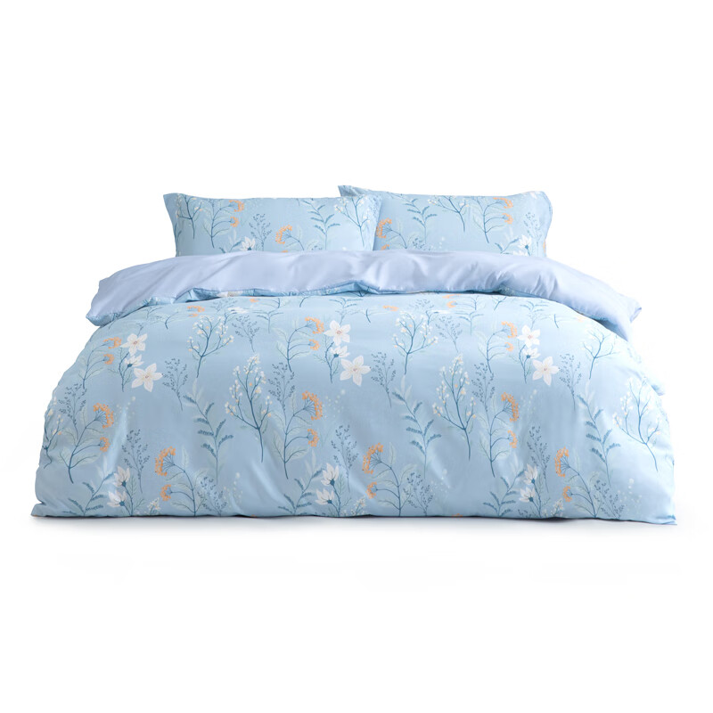 水星家纺 磨毛印花四件套(抗菌)甜醉花香 125142