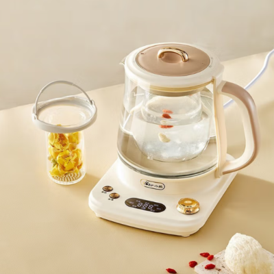 小熊(Bear)降噪小气泡养生壶 燕窝壶专用炖煮壶1.5L玻璃电热烧水壶煮茶器恒温YSH-E15L7