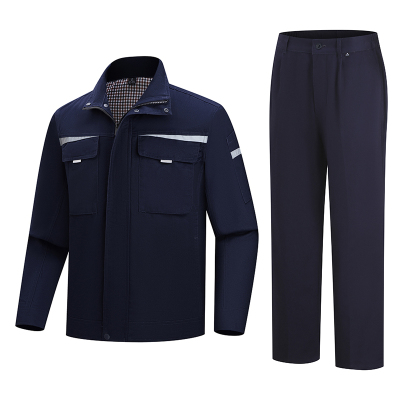 友鑫邦 蓝色长袖套装 藏蓝色M-4XL 套