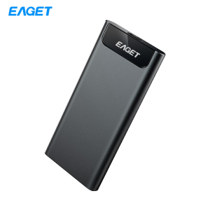 忆捷(Eaget)DG06移动固态硬盘512G type-c接口 商务简洁金属 黑色 512GB