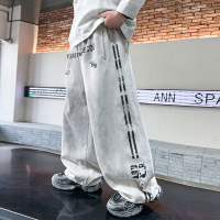 男童裤子春秋款新款儿童秋装阔腿卫裤中大童秋季脏脏裤帅气潮