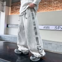 男童裤子春秋款新款儿童秋装阔腿卫裤中大童秋季脏脏裤帅气潮