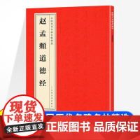 中国历代名碑名帖精选 赵孟頫道德经 赵体毛笔楷书书法练字帖赵孟俯碑帖小楷道德经原碑原帖古帖小楷名品碑帖临摹书法学习书籍