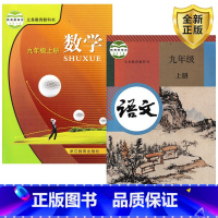 [正版]人教版语文+浙教版数学九年级上册全2本