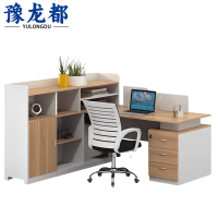 豫龙都工位桌单人+椅套