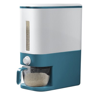 家佑JIAYOU计量米桶家用防虫防潮密封罐储米桶米盒子储米箱24斤装米缸收纳箱