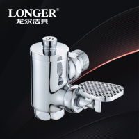 LONGER龙尔洁具 全铜蹲便器脚踏冲洗阀 卫生间脚踩冲水阀延时阀 (双口径可选)DN25 LE-8721