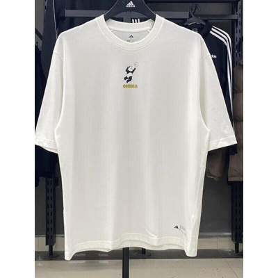 阿迪达斯 男装 简约舒适百搭运动圆领短袖T恤 JZ3288 D