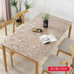 美帮汇长方形桌布透明pvc防水防油防烫免洗茶几垫桌面垫胶垫塑料水晶板