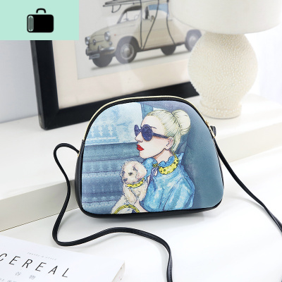 ins超火夏天小包包女2019上新款潮仙女包百搭贝壳包单肩斜挎包女NEW LAKE女斜挎包