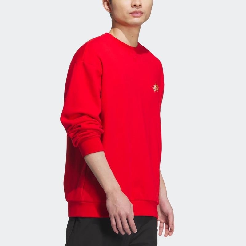 ADIDAS阿迪达斯卫衣运动休闲针织圆领男装套头衫JE6108 D