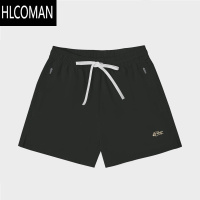 HLCOMANFIND BT刺绣拉链透气运动短裤男篮球美式宽松速干夏季三分裤