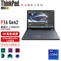 联想笔记本电脑ThinkPad P16 (0CCD) 英特尔酷睿i9 16英寸高性能轻薄设计师工作站i9-13980HX 32G 2TB RTXA4000 12G 4K超清 定制