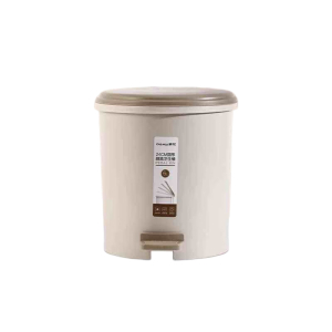 茶花 24CM圆型脚踏卫生桶 6L/个