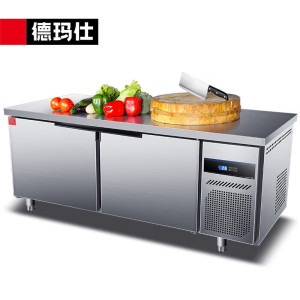 德玛仕DEMASHI保鲜工作台商用冰柜操作台冷藏平台雪柜1米5工程款全冷冻 TDC-15A80DG