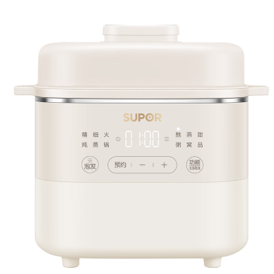 苏泊尔(SUPOR)多功能 电炖锅 电煮锅 煲汤锅炖汤锅 宝宝辅食锅 燕窝炖盅 1.2L DZ12FC868