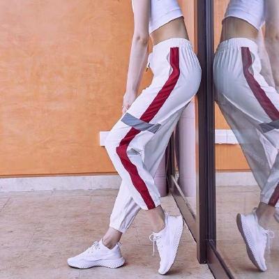 运动裤女薄款速干宽松透气休闲显瘦瑜伽健身跑步收口束脚长裤子娜蜜雨(NAMIYU)