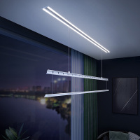 盼盼电动隐形晾衣架遥控自动升降隐藏式晾衣杆照明轻抬上升