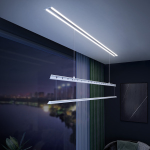 盼盼电动隐形晾衣架遥控自动升降隐藏式晾衣杆照明轻抬上升