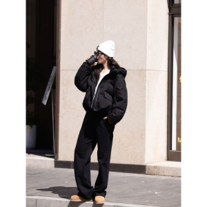 年休闲棉衣新款冬季时尚百搭女款小个子短款加厚棉服