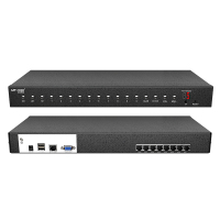 迈拓维矩MT-9108MS 数字网口KVM切换器8路VGA口网线延长100米机架式8进1出