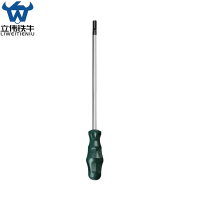 立伟铁牛绿胶炳螺丝刀T27米字加长型/把