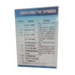 鹤诚杰森 制度标识 300mm*420mm 块