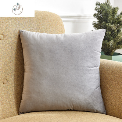 北欧天绒抱枕床头靠背垫客厅靠枕套办公腰枕沙发枕头靠垫不含芯舒适主义