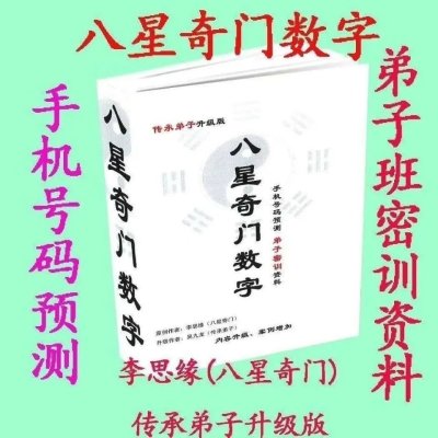 八星奇门数字传承弟子升级版