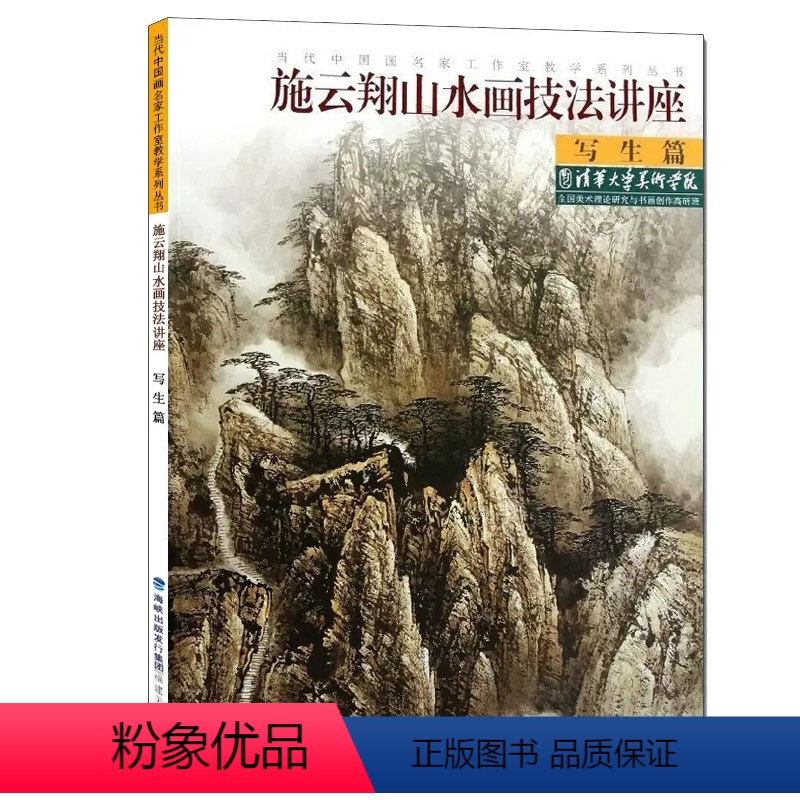 [正版]施云翔山水画技法讲座 写生篇 白描画谱勾勒解析 国画水墨画临摹画册绘画书籍 初学者毛笔绘画美术入门教程 中国名