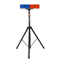 简鼎 JD6516 5W DC3.7V >98小时 IP66 红和蓝 LED太阳能爆闪警示灯 (计价单位:盏) 黑色