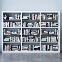 域赢钢制书架学校图书馆书店书籍室阅览室单面书架资料架一列三组五层