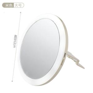 森美人d灯化妆镜带灯女便携手柄随身学生宿舍小镜子充电圆形
