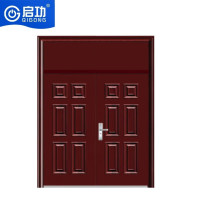 启功防盗门安全家用入户门小区别墅民房进户钢制双开防盗门QG-FDM7100