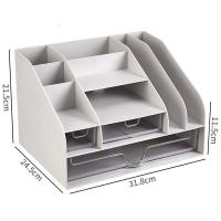 家柏饰(CORATED)加厚文件架办公室桌面置物架办公用品大全资料架文件夹收纳盒多层