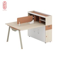 大匠杉 办公桌电脑桌职员桌双人位1.55m DPFZ057