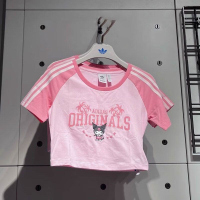 adidas/阿迪达斯女HELLO KITTY库洛米短款运动短袖T恤 JH0570 C