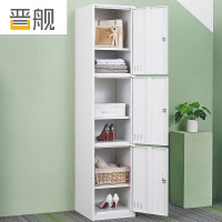 晋舰更衣柜400mm宽铁皮柜储物柜钢制单人窄收纳柜鞋柜员工柜三门更衣柜