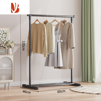 三维工匠晾衣架落地立式简易家用卧室内宿舍折叠挂衣架衣帽杆晒衣服收纳架