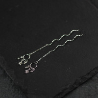 银饰时尚925纯银耳线女耳环流苏耳坠简约百搭长款耳饰气质养耳洞送女朋友老婆情人节七夕生日礼物