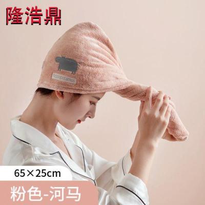 2条干发帽神器吸水快速干女包头巾头巾浴帽毛巾可爱擦头发干发巾