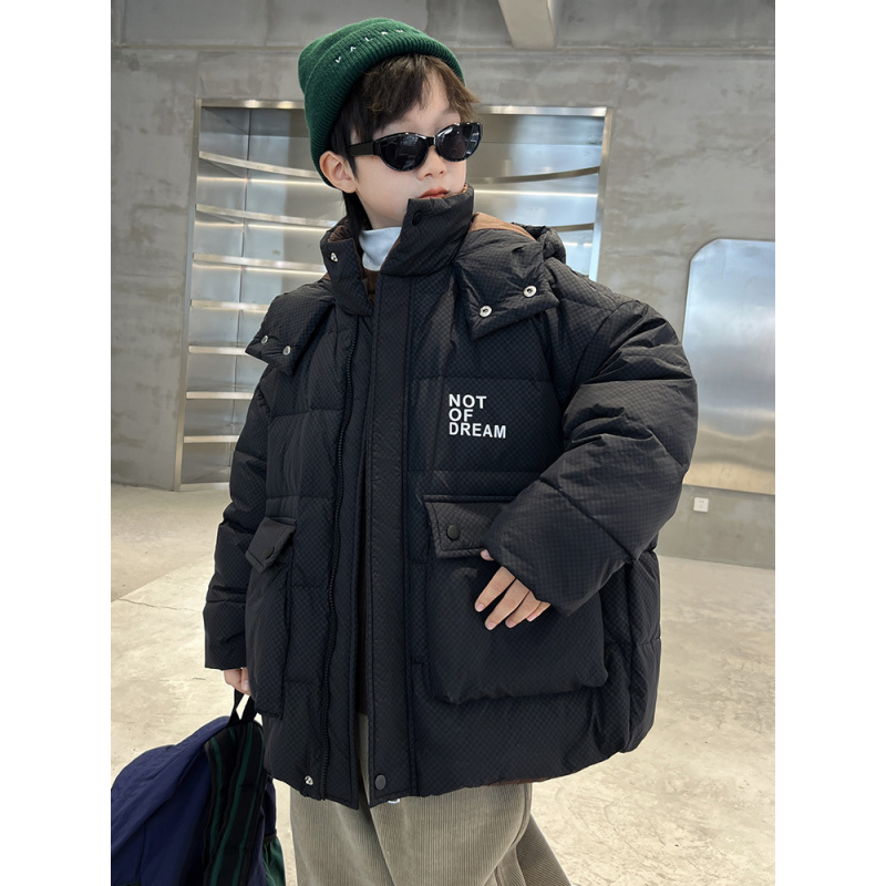 男童冬装羽绒服新款男孩大儿童冬季加厚外套洋气免洗保暖潮牌