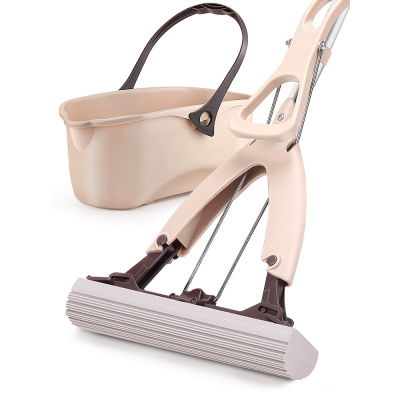 免手洗海绵拖把家用对折吸水拖把头胶棉挤水地拖干湿两用懒人拖布