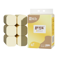 舒可乐 卫生纸家用竹浆无芯卷纸 五层加厚6卷每提 整提便携小卷实惠装擦手纸厕纸巾 母婴可用 1提装