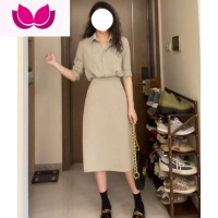 七斓港风气质假连衣裙子2023夏季新款职业轻熟长裙女装高级感套装